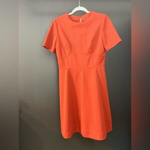 1970s Rust Orange Women's Dress